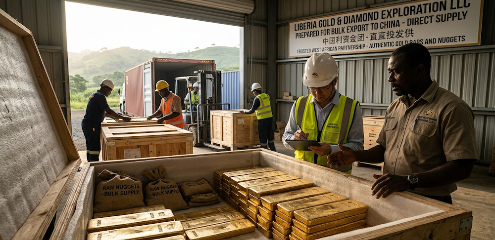 Bulk raw gold supply from West Africa to China buyers