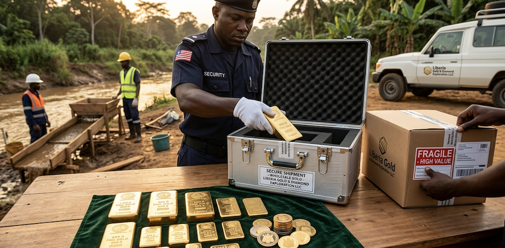 Wholesale African gold bars and coins (Safe Shipping