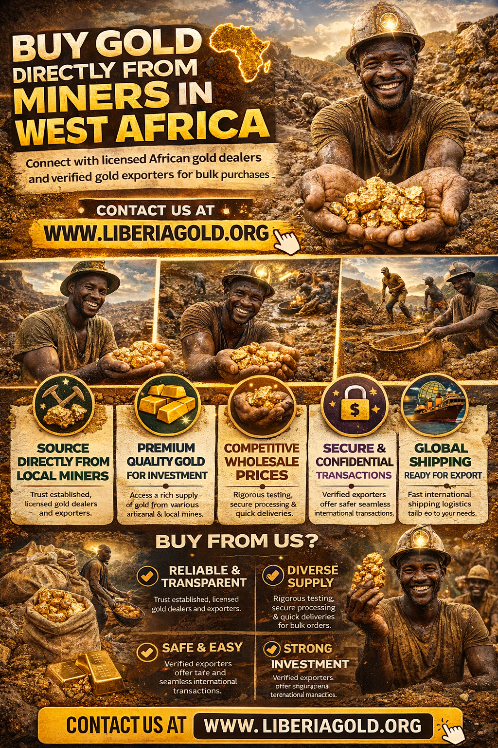 Buy Gold Directly From Miners in West Africa
