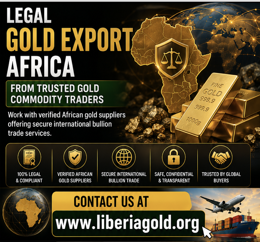 Legal Gold Export Africa From Trusted Gold Commodity Traders