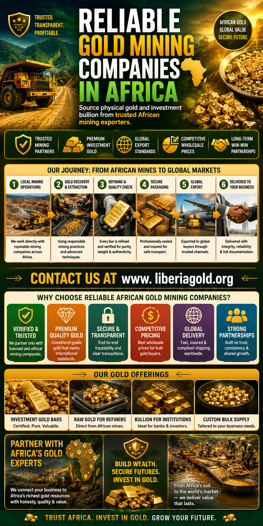 Reliable Gold Mining Companies in Africa for Gold Investment