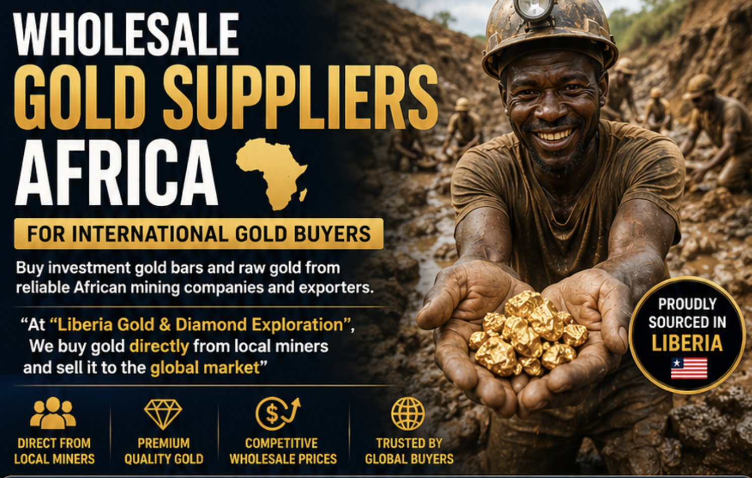Wholesale Gold Suppliers Africa for International Gold Buyers