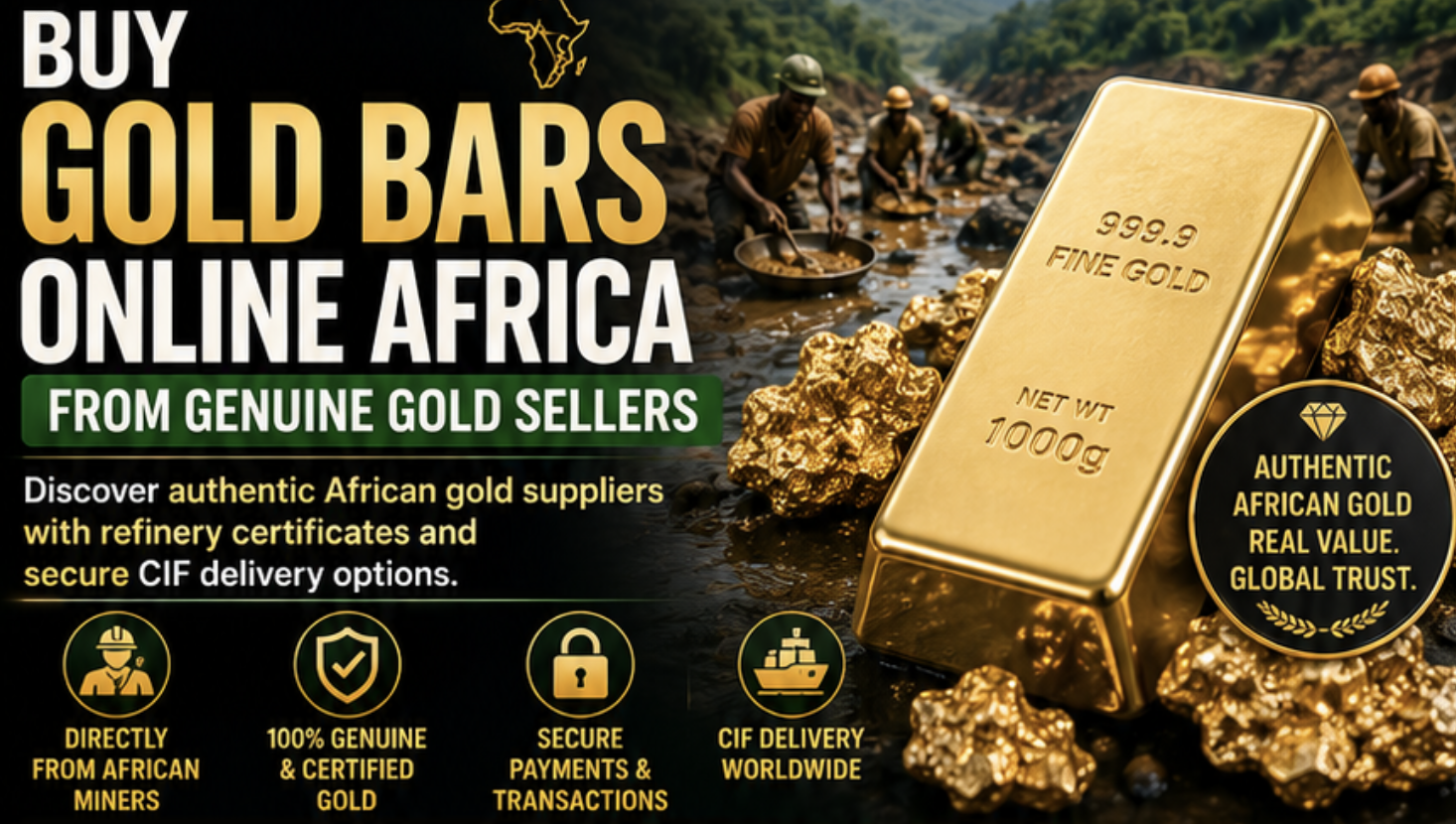 Buy Gold Bars Online Africa From Genuine Gold Sellers