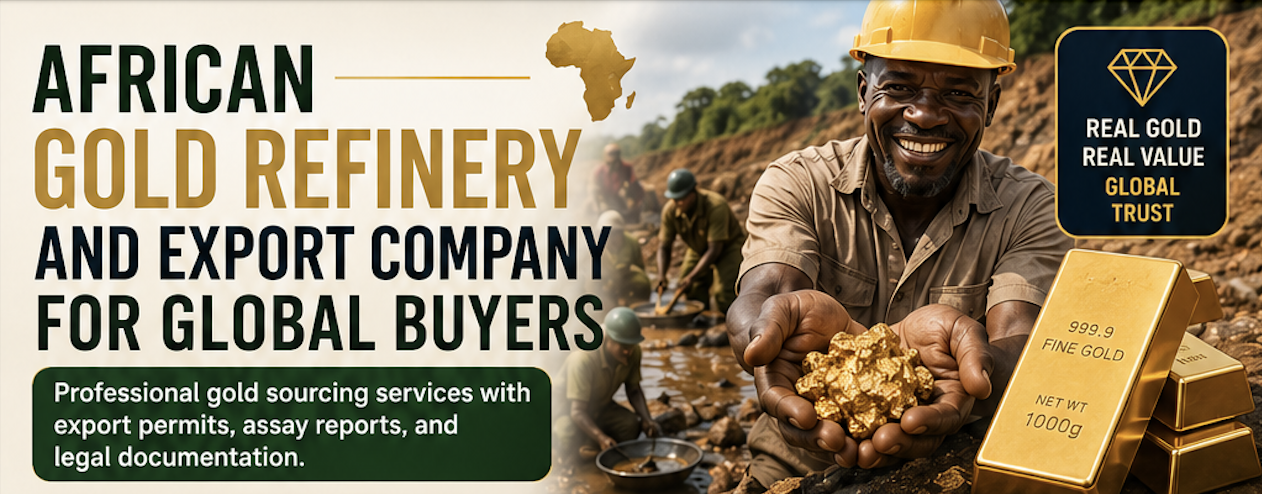 African Gold Refinery and Export Company for Global Buyers