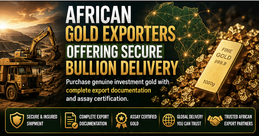 African Gold Exporters Offering Secure Bullion Delivery